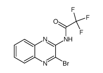 2-bromo-3-trifluoroacetamidoquinoxaline结构式