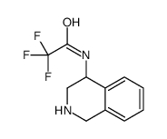 2,2,2-trifluoro-N-(1,2,3,4-tetrahydroisoquinolin-4-yl)acetamide结构式