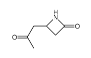 2-Azetidinone, 4-(2-oxopropyl)- (9CI) Structure