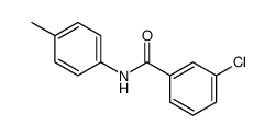 3-chloro-N-(4-methylphenyl)benzamide结构式