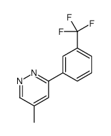 5-methyl-3-[3-(trifluoromethyl)phenyl]pyridazine结构式