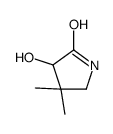 3-羟基-4,4-二甲基-2-吡咯烷酮结构式