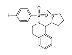 2-(4-fluorophenyl)sulfonyl-1-(1-methylpyrrolidin-2-yl)-3,4-dihydro-1H-isoquinoline Structure