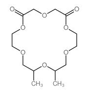 1,4,7,10,13,16-Hexaoxacyclooctadecane-2,6-dione,12,14-dimethyl- structure