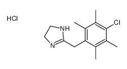 2-[(4-chloro-2,3,5,6-tetramethylphenyl)methyl]-4,5-dihydro-1H-imidazole,hydrochloride Structure