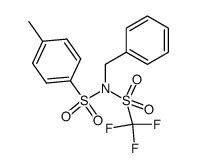 N-benzyl(p-toluenesulfonyl)trifluoromethanesulfonimide Structure