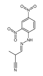 3-[(2,4-dinitrophenyl)hydrazinylidene]-2-methylpropanenitrile Structure