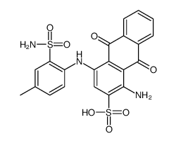 1-amino-4-(4-methyl-2-sulfamoylanilino)-9,10-dioxoanthracene-2-sulfonic acid结构式