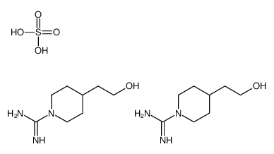 4-(2-hydroxyethyl)piperidine-1-carboximidamide,sulfuric acid结构式