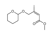 methyl (Z)-3-methyl-4-[(tetrahydro-2H-pyran-2-yl)oxy]but-2-enoate Structure