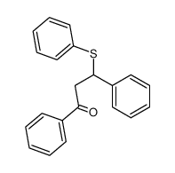 1,3-diphenyl-3-(phenylsulfanyl)propan-1-one结构式