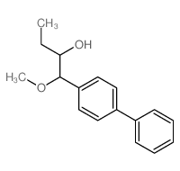 [1,1'-Biphenyl]-4-ethanol,a-ethyl-b-methoxy- Structure