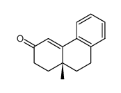 (10aS)-(+)-10a-methyl-1,9,10,10a-tetrahydro-(2H)-phenanthren-3-one结构式