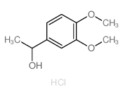 1-(3,4-dimethoxyphenyl)ethanol,hydrochloride结构式