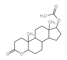 (9a,11a-dimethyl-7-oxo-2,3,3a,3b,4,5,5a,8,9,9b,10,11-dodecahydro-1H-indeno[5,4-f]chromen-1-yl) acetate结构式