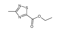 3-甲基-[1,2,4]噻二唑-5-羧酸乙酯结构式