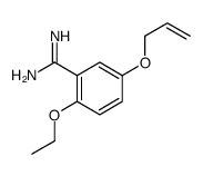 Benzenecarboximidamide, 2-ethoxy-5-(2-propenyloxy)- (9CI) Structure