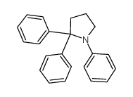 Pyrrolidine,1,2,2-triphenyl- structure