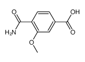 Benzoic acid, 4-(aminocarbonyl)-3-methoxy- (9CI)结构式