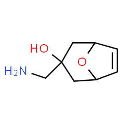 8-Oxabicyclo[3.2.1]oct-6-en-3-ol, 3-(aminomethyl)-, endo- (9CI) Structure