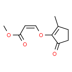 2-Propenoicacid,3-[(2-methyl-5-oxo-1-cyclopenten-1-yl)oxy]-,methylester,(2Z)-(9CI)结构式