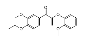 1-(4-ethoxy-3-methoxyphenyl)-2-(2-methoxyphenoxy)-2-propen-1-one Structure