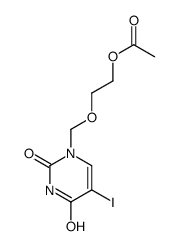 2-[(5-iodo-2,4-dioxopyrimidin-1-yl)methoxy]ethyl acetate Structure