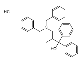 3-(dibenzylamino)-2-methyl-1,1-diphenylpropan-1-ol,hydrochloride Structure