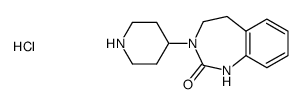 3-(piperidin-4-yl)-1,3,4,5-tetrahydro-2H-1,3-benzodiazepin-2-one hydrochloride Structure