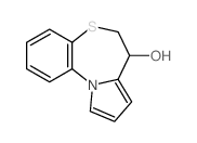 6,7-Dihydropyrrolo(2,1-d)(1,5)benzothiazepin-7-ol结构式