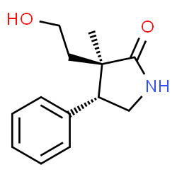 2-Pyrrolidinone,3-(2-hydroxyethyl)-3-methyl-4-phenyl-,(3R,4R)-rel-(9CI)结构式