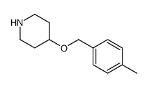 4-[(4-methylphenyl)methoxy]piperidine Structure