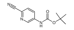 2-(Boc-amino)-5-cyanopyridine structure