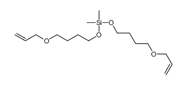 dimethyl-bis(4-prop-2-enoxybutoxy)silane结构式