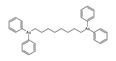 8-diphenylarsanyloctyl(diphenyl)arsane Structure