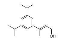 3-[3,5-di(propan-2-yl)phenyl]but-2-en-1-ol结构式