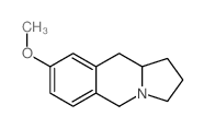 8-Methoxy-1,2,3,5,10,10a-hexahydropyrrolo(1,2-b)isoquinoline结构式