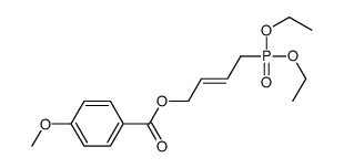 4-diethoxyphosphorylbut-2-enyl 4-methoxybenzoate Structure