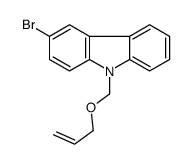 3-bromo-9-(prop-2-enoxymethyl)carbazole结构式