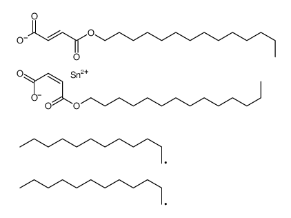 tetradecyl (Z,Z)-6,6-didodecyl-4,8,11-trioxo-5,7,12-trioxa-6-stannahexacosa-2,9-dienoate结构式