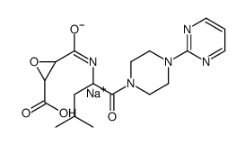 sodium 3-[[4-methyl-1-oxo-1-(4-pyrimidin-2-ylpiperazin-1-yl)pentan-2-y l]carbamoyl]oxirane-2-carboxylate Structure