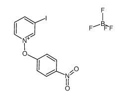 3-iodo-1-(p-nitrophenoxy)pyridinium tetrafluoroborate Structure