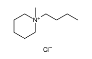 Piperidinium, 1-butyl-1-methyl-, chloride () Structure