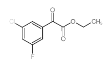 ETHYL 3-CHLORO-5-FLUOROBENZOYLFORMATE Structure