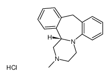(S)-1,2,3,4,10,14b-hexahydro-2-methyldibenzo[c,f]pyrazino[1,2-a]azepine monohydrochloride Structure