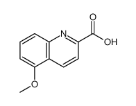 2-Quinolinecarboxylicacid,5-methoxy-(9CI) Structure