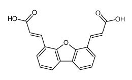 (2E,2'E)-3,3'-(dibenzo[b,d]furan-4,6-diyl)diacrylic acid结构式
