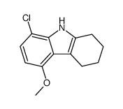 8-chloro-5-methoxy-1,2,3,4-tetrahydro-carbazole结构式