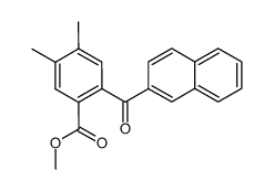 4,5-dimethyl-2-[2]naphthoyl-benzoic acid methyl ester Structure