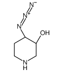 (3R,4R)-4-叠氮基哌啶-3-醇结构式